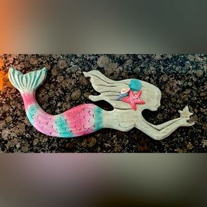 Mermaid Wall Decor, Wood